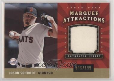 2004 Upper Deck Sweet Spot - Marquee Attractions - Jerseys #MA-JS - Jason Schmidt /199 [EX to NM]