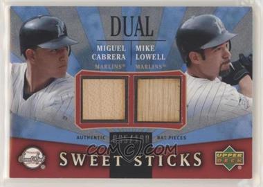 2004 Upper Deck Sweet Spot - Sweet Sticks Dual #SSD-CL - Miguel Cabrera, Mike Lowell /100