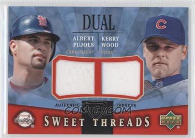 2004 Upper Deck Sweet Spot - Sweet Threads Dual - Jerseys #STD-PW - Albert Pujols, Kerry Wood /150
