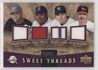 Carlos Delgado, David Ortiz, Jason Giambi, Rafael Palmeiro #/99