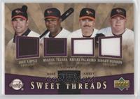 Javy Lopez, Miguel Tejada, Rafael Palmeiro, Sidney Ponson #/99