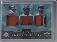 Javy Lopez, Miguel Tejada, Rafael Palmeiro [Noted] #/25