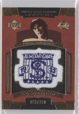 2004 Upper Deck Sweet Spot Classic - Patch - All-Star/World Series Logo 230 #SSP-CH - Carl Hubbell /230