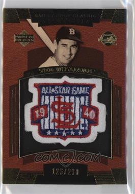 2004 Upper Deck Sweet Spot Classic - Patch - All-Star/World Series Logo 230 #SSP-TW - Ted Williams /230