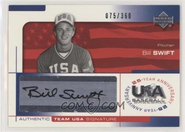 2004 Upper Deck USA Baseball 25-Year Anniversary - Signatures - Black Ink #SWIF - Billy Swift /360