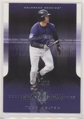 2004 Upper Deck Ultimate Collection - [Base] #119 - Todd Helton /675