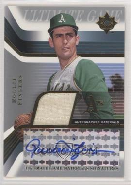 2004 Upper Deck Ultimate Collection - Ultimate Game Materials Signatures #GJS-RF1 - Rollie Fingers /50