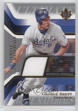 2004 Upper Deck Ultimate Collection - Ultimate Game Materials #GJ-GB - George Brett /99