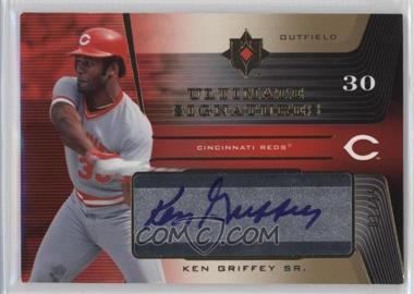 2004 Upper Deck Ultimate Collection - Ultimate Signatures - Gold #KG - Ken Griffey Sr. /25