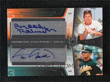 2004 Upper Deck Ultimate Collection - Ultimate Signatures Duals #DS-CR - Brooks Robinson, Eric Chavez /25