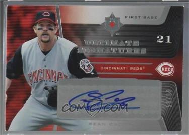 2004 Upper Deck Ultimate Collection - Ultimate Signatures #SC - Sean Casey /99 [Noted]