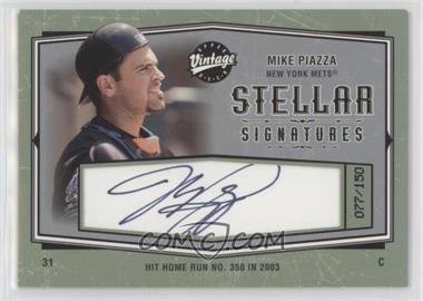 2004 Upper Deck Vintage - Stellar Signatures #SS-MP - Mike Piazza /150