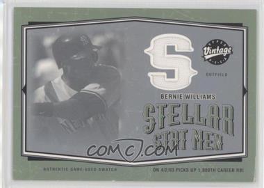 2004 Upper Deck Vintage - Stellar Stat Men #SSM-26 - Bernie Williams [EX to NM]