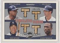 Bernie Williams, Jorge Posada, Hideki Matsui, Alfonso Soriano #/175