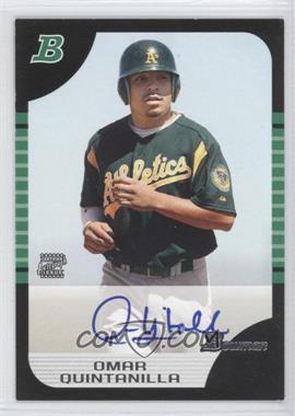 2005 Bowman - [Base] - Autographs #141 - Omar Quintanilla