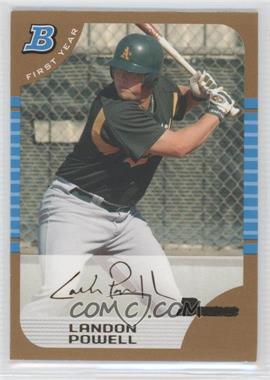 2005 Bowman - [Base] - Gold #206 - First Year - Landon Powell