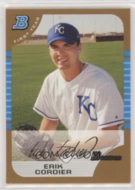 2005 Bowman - [Base] - Gold #207 - First Year - Erik Cordier