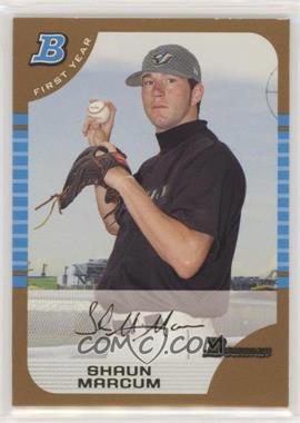 2005 Bowman - [Base] - Gold #244 - First Year - Shaun Marcum [Noted]