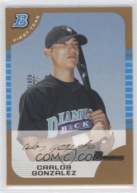 2005 Bowman - [Base] - Gold #316 - First Year - Carlos Gonzalez