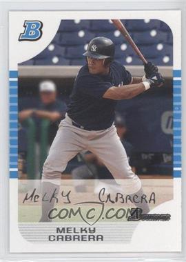 2005 Bowman - [Base] - White #190 - First Year - Melky Cabrera /240