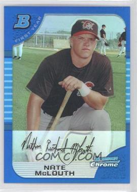 2005 Bowman Chrome - [Base] - Blue Refractor #178 - First Year - Nate McLouth /150