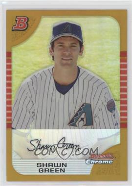 2005 Bowman Chrome - [Base] - Gold Refractor #48 - Shawn Green /50