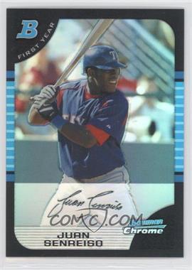 2005 Bowman Chrome - [Base] - Refractor #272 - First Year - Juan Senreiso