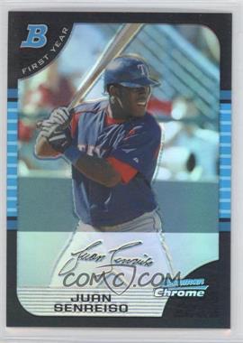 2005 Bowman Chrome - [Base] - Refractor #272 - First Year - Juan Senreiso