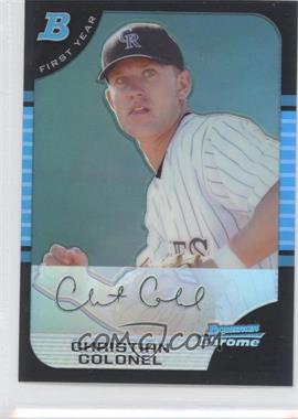 2005 Bowman Chrome - [Base] - Refractor #295 - First Year - Christian Colonel