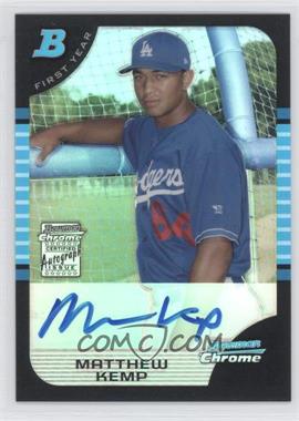 2005 Bowman Chrome - [Base] - Refractor #349 - First Year Autograph - Matthew Kemp /500