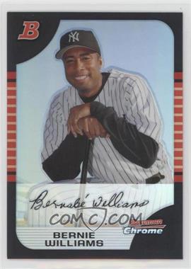 2005 Bowman Chrome - [Base] - Refractor #73 - Bernie Williams