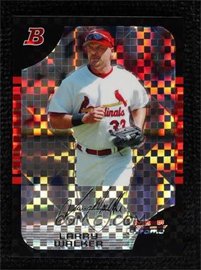 2005 Bowman Chrome - [Base] - X-Fractor #114 - Larry Walker /225