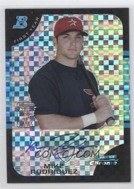 2005 Bowman Chrome - [Base] - X-Fractor #336 - First Year Autograph - Mike Rodriguez /225
