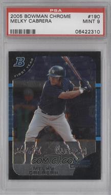 2005 Bowman Chrome - [Base] #190 - First Year - Melky Cabrera [PSA 9 MINT]