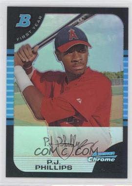 2005 Bowman Draft Picks & Prospects - Chrome - Refractor #BDP102 - P. J. Phillips