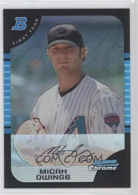 2005 Bowman Draft Picks & Prospects - Chrome - Refractor #BDP108 - Micah Owings