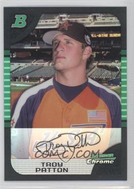 2005 Bowman Draft Picks & Prospects - Chrome - Refractor #BDP163 - Troy Patton