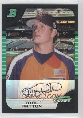 2005 Bowman Draft Picks & Prospects - Chrome - Refractor #BDP163 - Troy Patton