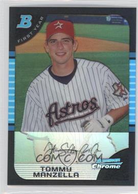 2005 Bowman Draft Picks & Prospects - Chrome - Refractor #BDP86 - Tommy Manzella