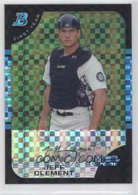 2005 Bowman Draft Picks & Prospects - Chrome - X-Fractor #BDP110 - Jeff Clement /250