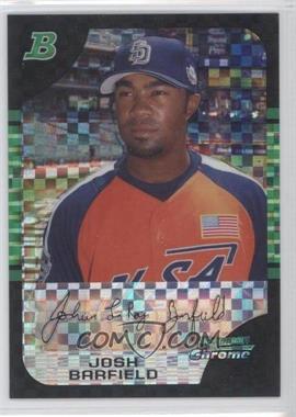 2005 Bowman Draft Picks & Prospects - Chrome - X-Fractor #BDP138 - Josh Barfield /250