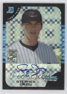 2005 Bowman Draft Picks & Prospects - Chrome - X-Fractor #BDP166 - Stephen Drew /250