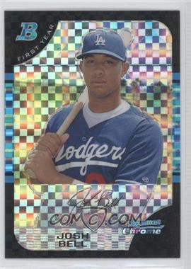 2005 Bowman Draft Picks & Prospects - Chrome - X-Fractor #BDP36 - Josh Bell /250