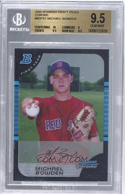 2005 Bowman Draft Picks & Prospects - Chrome #BDP61 - Michael Bowden [BGS 9.5 GEM MINT]