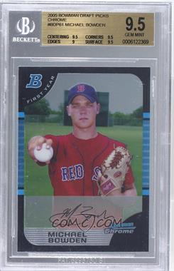 2005 Bowman Draft Picks & Prospects - Chrome #BDP61 - Michael Bowden [BGS 9.5 GEM MINT]