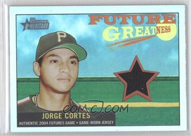 2005 Bowman Heritage - Future Greatness - Rainbow #FG-JC - Jorge Cortes /51