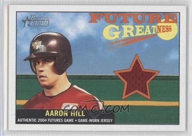 2005 Bowman Heritage - Future Greatness #FG-AH - Aaron Hill