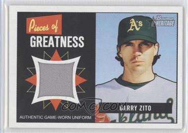 2005 Bowman Heritage - Pieces of Greatness #PG-BZ - Barry Zito