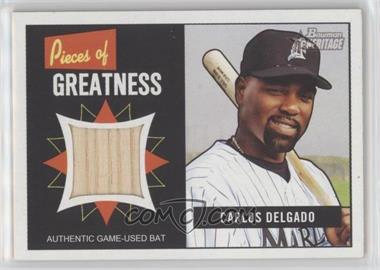 2005 Bowman Heritage - Pieces of Greatness #PG-CD - Carlos Delgado