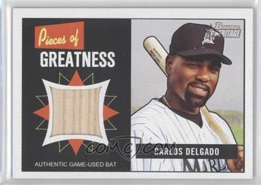 2005 Bowman Heritage - Pieces of Greatness #PG-CD - Carlos Delgado